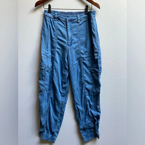 Blue Sky Pants - Blue Sky cargo pants Sz S 100% Tencell Fair Trade